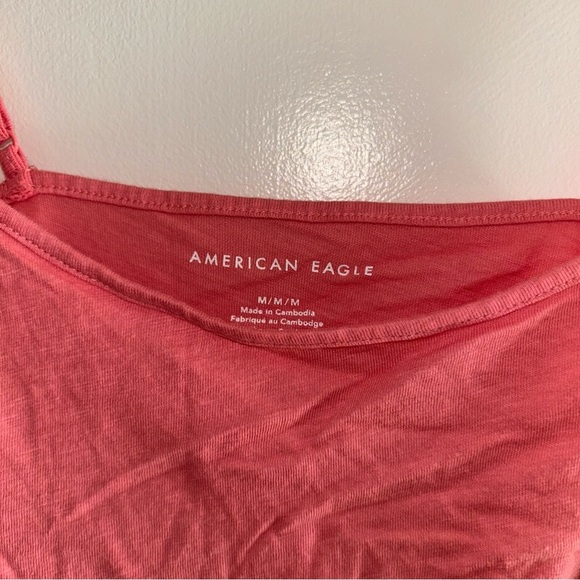 American Eagle Ruffle Trim Cropped Tank Top Medium NWT - Picture 3 of 5